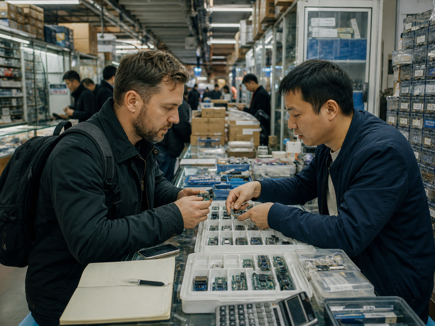 Shenzhen skyline and hardware ecosystem